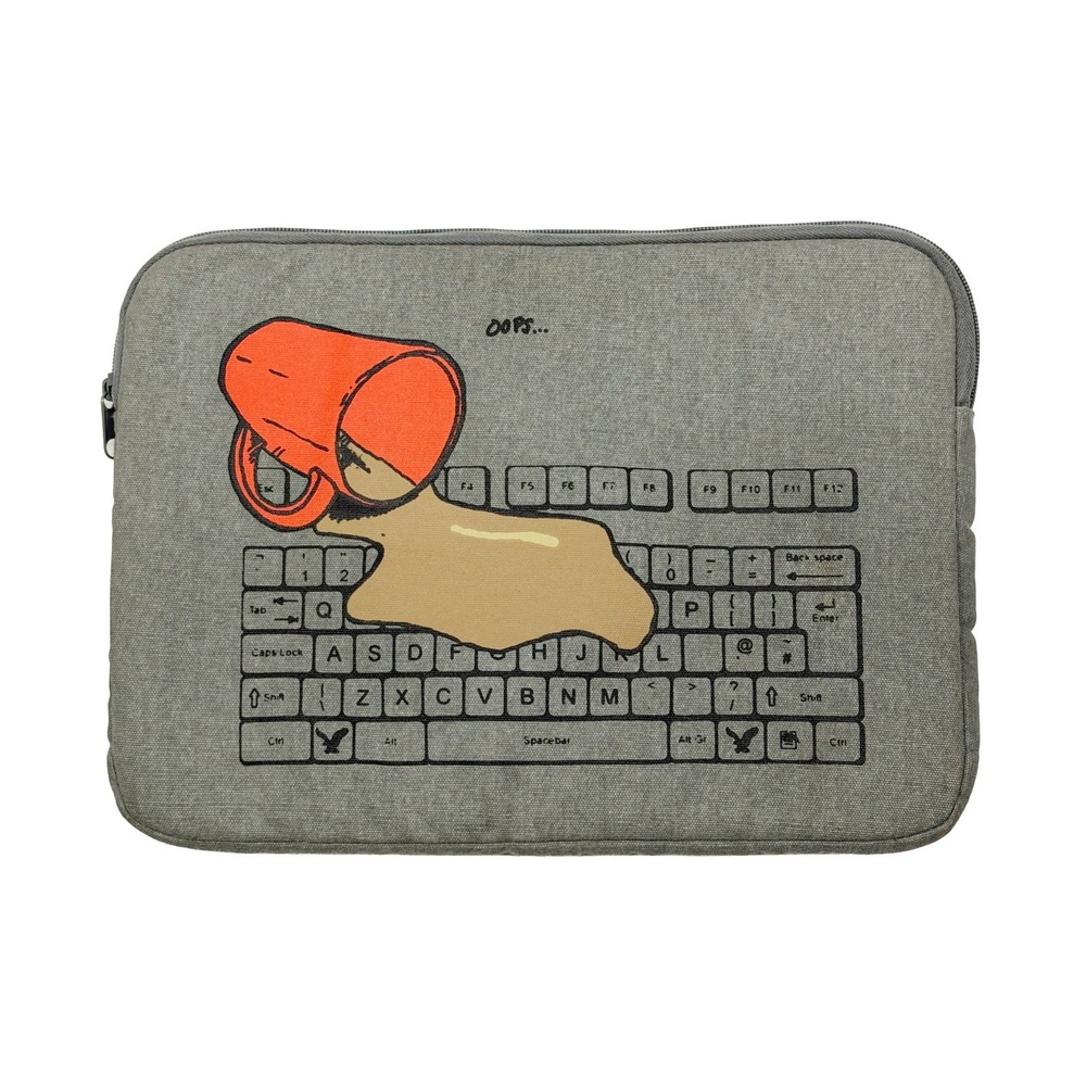 American Eagle Outfitters Laptop Case Sleeve Padded 13.5" x 10" Grey MacBook
